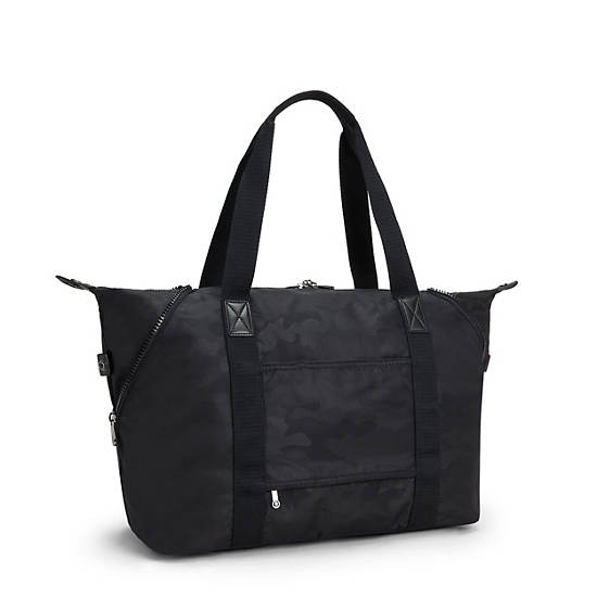 Sacs Fourre Tout Kipling Art Medium Iconic Noir Camouflage | FR 1768BE